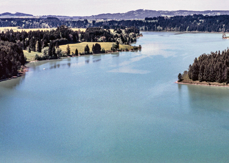 1986 - Lech beim Kreuter Steg südwestlich Schongau, Landkreis Weilheim-Schongau, Foto: Alfred Ringler