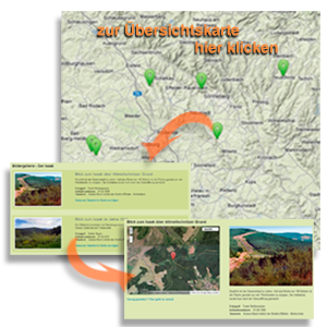 zur bersichstkarte mit Landschafts- und Vergleichsaufnahmen aus ganz Bayern